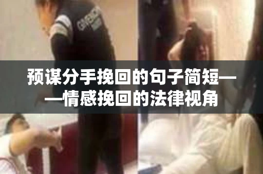 预谋分手挽回的句子简短——情感挽回的法律视角