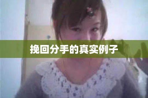 挽回分手的真实例子