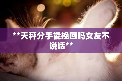**天秤分手能挽回吗女友不说话**