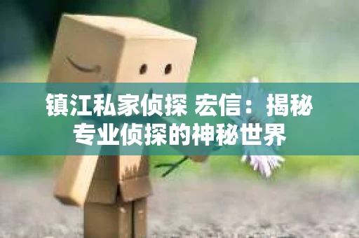 镇江私家侦探 宏信：揭秘专业侦探的神秘世界