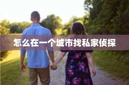 怎么在一个城市找私家侦探