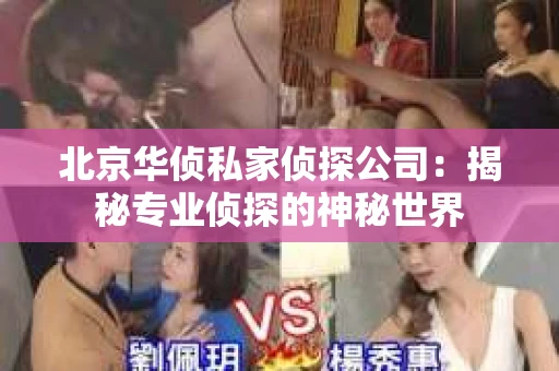 北京华侦私家侦探公司：揭秘专业侦探的神秘世界