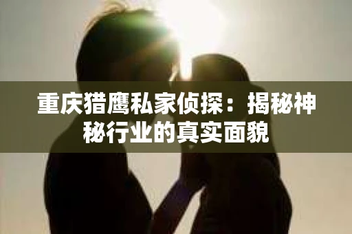 重庆猎鹰私家侦探：揭秘神秘行业的真实面貌