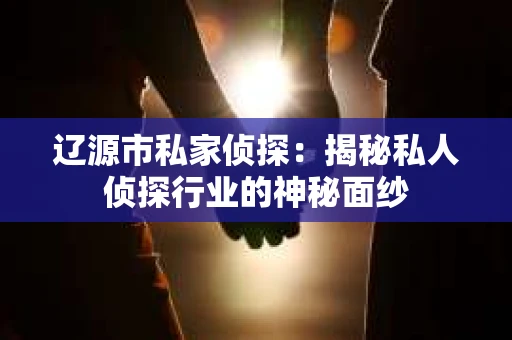 辽源市私家侦探：揭秘私人侦探行业的神秘面纱