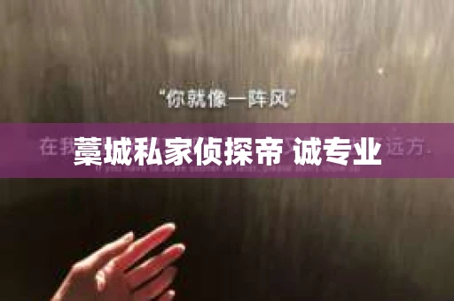 藁城私家侦探帝 诚专业