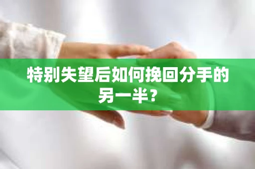 特别失望后如何挽回分手的另一半？