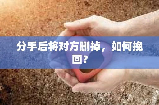 分手后将对方删掉，如何挽回？