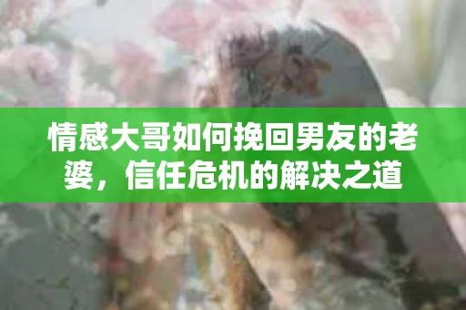 情感大哥如何挽回男友的老婆，信任危机的解决之道