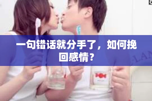 一句错话就分手了，如何挽回感情？