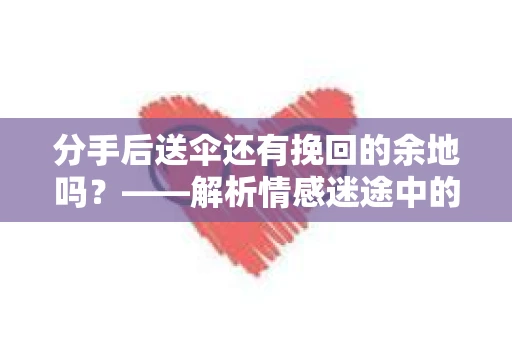 分手后送伞还有挽回的余地吗？——解析情感迷途中的决策