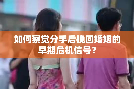 如何察觉分手后挽回婚姻的早期危机信号？